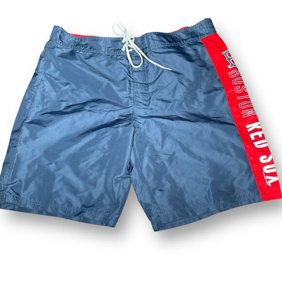 Boston Red Sox Mens XL Swim Trunks Board Shorts G-III Carl Banks MLB Beach Gear - Picture 12 of 15